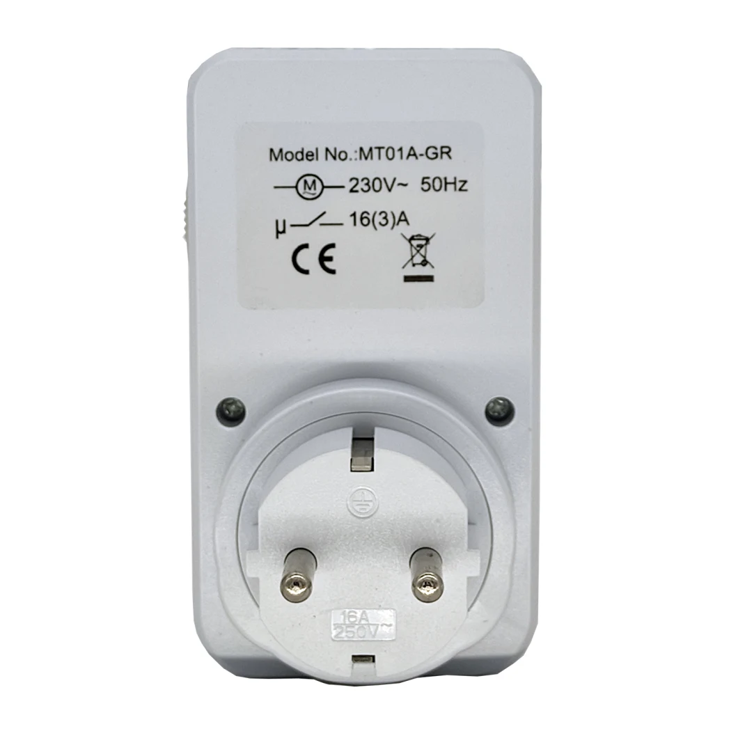 EU Germany 24h Mini Mechanical Timer Switch, Daily Timer Socket