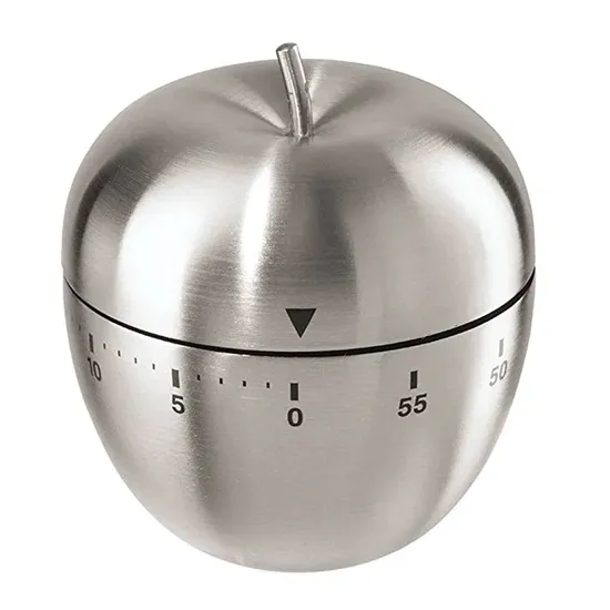 Timer Kitchen Stainless Steel Apple Shape 60 Minute Kitchen Cook Cooking Timer Esg10419