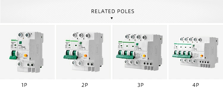 CE CB Approved 6ka 10 Ka MCB Circuit Breaker with Overload Protection ISO9001 Manufacturer