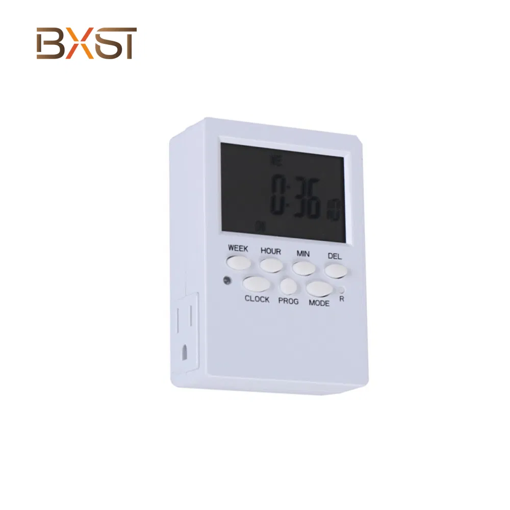 Bx-T066-U 디지털 타이머, 주간 타이머(교체 가능한 백업 배터리 포함)