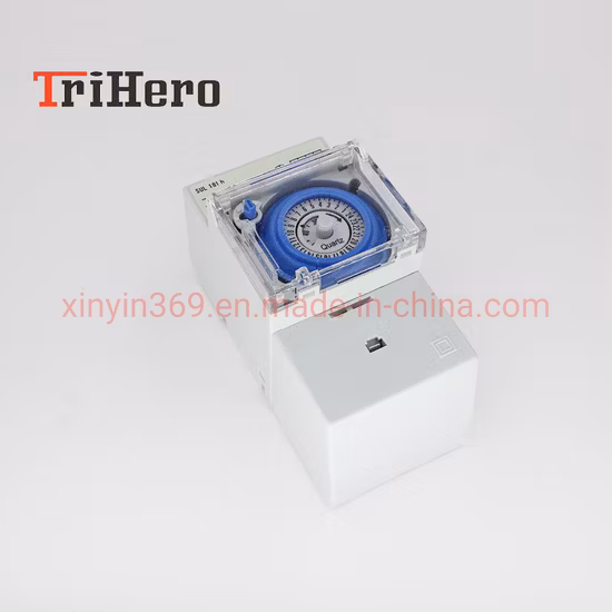 Sul181h DIN 레일 아날로그 기계식 타이머 30분 프로그래밍 가능 110V 220V 타이머